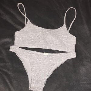 White Bathing Suit